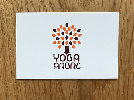 carte de visite yoga arbre