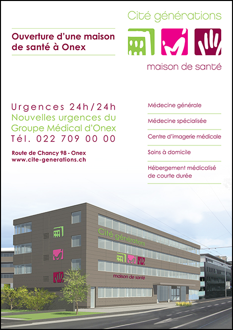 flyer annonce de l'ouverture de Cité générations