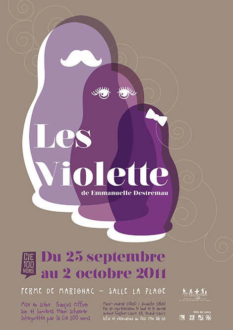 affiche pièce de théâtre Les Violette
